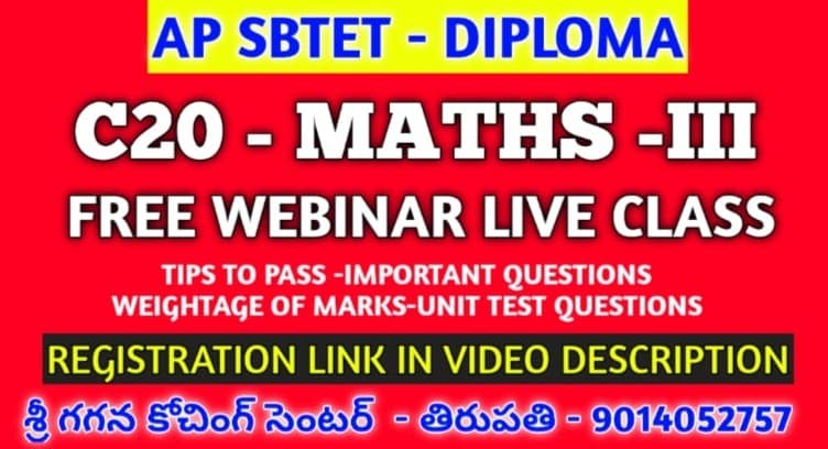 WEBNARS C20-401-MATHS-III # FREE WEBINAR